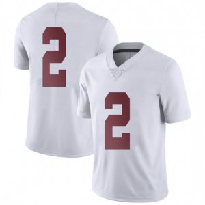 NCAA Men's Alabama Crimson Tide #2 DeMarcco Hellams Stitched College Nike Authentic No Name White Football Jersey LI17S40MH